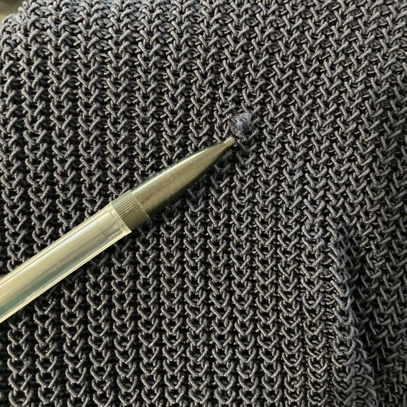 Athleta Highline Sweater Sz Large Tunic Blue V-Neck Knit Preppy Neutral Normcore - Picture 11 of 15